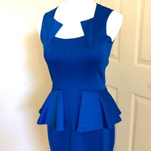 ✨bodycon dress with peplum